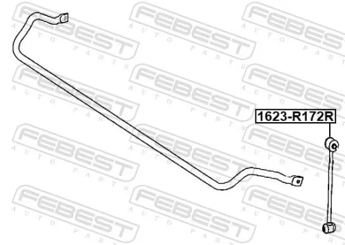 FEBEST Link/Coupling Rod, stabiliser bar (1623-R172R)