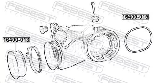 FEBEST Seal Ring, charge air hose (16400-013)