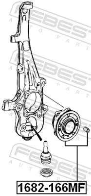 FEBEST Wheel Hub (1682-166MF)