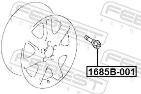 FEBEST Wheel Stud (1685B-001)