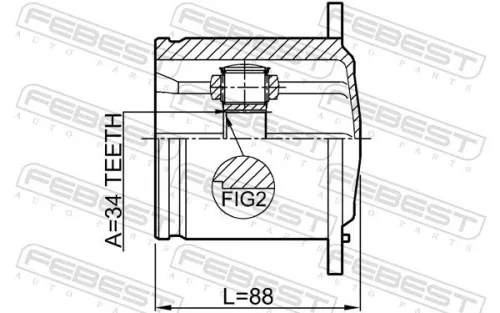 FEBEST Joint Kit, drive shaft (1711-Q5)