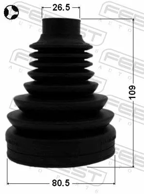 FEBEST Bellow Kit, drive shaft (1715-Q5LHT)