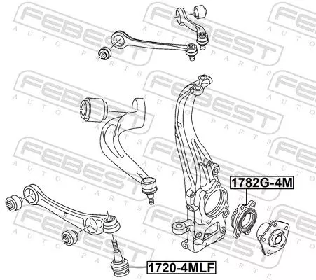 FEBEST Ball Joint (1720-4MLF)