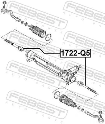 FEBEST Inner Tie Rod (1722-Q5)