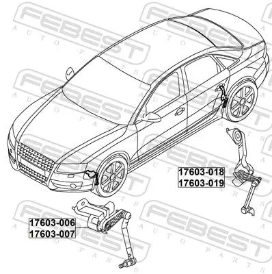 FEBEST Sensor, headlight levelling (17603-007)