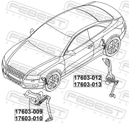 FEBEST Sensor, headlight levelling (17603-010)