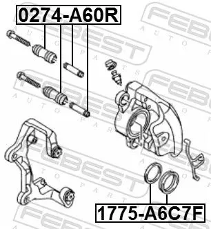 FEBEST Repair Kit, brake caliper (1775-A6C7F)
