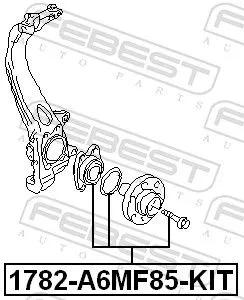 FEBEST Wheel Hub (1782-A6MF85-KIT)