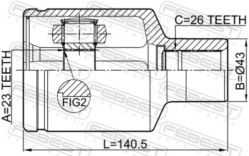 FEBEST Joint Kit, drive shaft (1811-EPICRH)