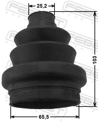 FEBEST Bellow, drive shaft (1815-ASH)
