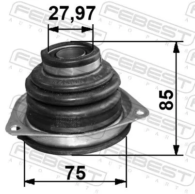 FEBEST Bellow Kit, drive shaft (1815-VIVARLH-KIT)