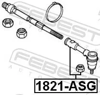 FEBEST Tie Rod End (1821-ASG)