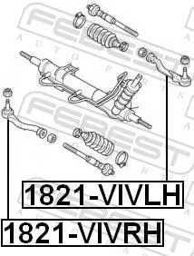 FEBEST Tie Rod End (1821-VIVRH)