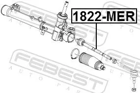FEBEST Inner Tie Rod (1822-MER)