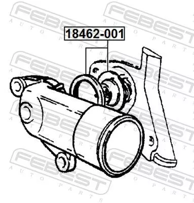 FEBEST Thermostat, coolant (18462-001)