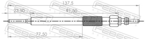 FEBEST Glow Plug (18642-002)