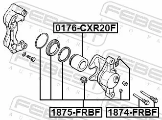 FEBEST Repair Kit, brake caliper (1875-FRBF)