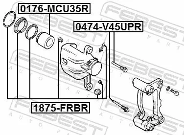 FEBEST Repair Kit, brake caliper (1875-FRBR)