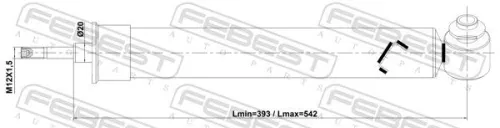 FEBEST Shock Absorber (19110-002RL)