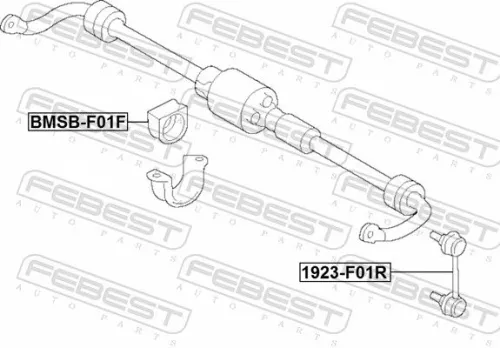FEBEST Link/Coupling Rod, stabiliser bar (1923-F01R)