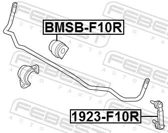FEBEST Link/Coupling Rod, stabiliser bar (1923-F10R)