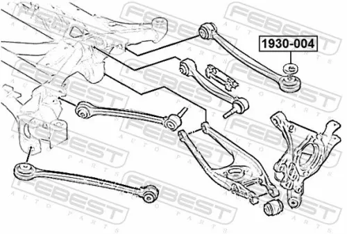 FEBEST Caster Shim, axle beam (1930-004)