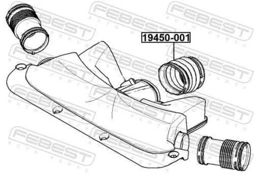 FEBEST Hose, air supply (19450-001)