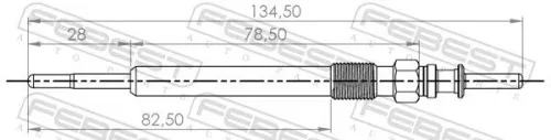 FEBEST Glow Plug (19642-004)