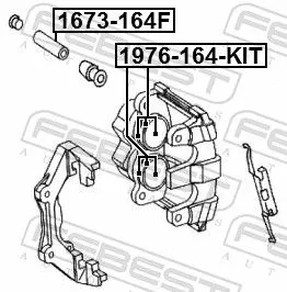 FEBEST Repair Kit, brake caliper (1976-164F-KIT)