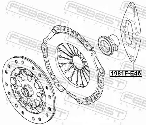 FEBEST Release Fork, clutch (1981F-E46)