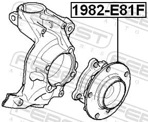 FEBEST Wheel Hub (1982-E81F)