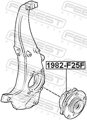 FEBEST Wheel Hub (1982-F25F)
