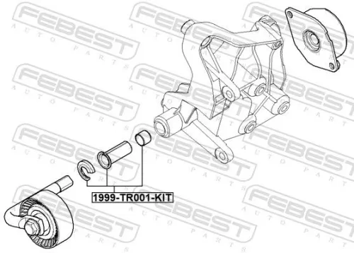 FEBEST Repair Kit, V-ribbed belt tensioner (1999-TR001-KIT)