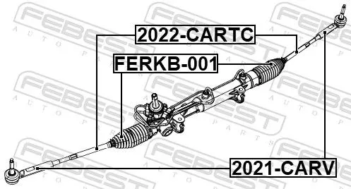 FEBEST Tie Rod End (2021-CARV)
