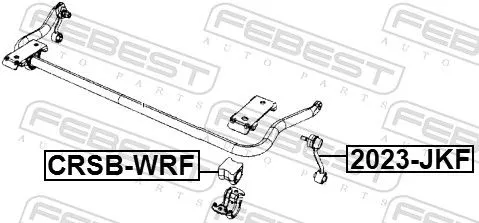 FEBEST Link/Coupling Rod, stabiliser bar (2023-JKF)