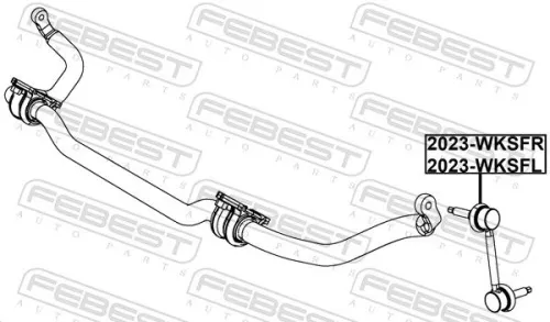 FEBEST Link/Coupling Rod, stabiliser bar (2023-WKSFL)
