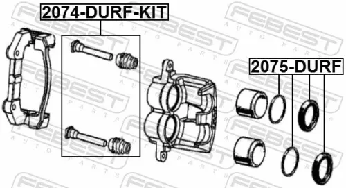 FEBEST Repair Kit, brake caliper (2075-DURF)