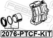 FEBEST Repair Kit, brake caliper (2076-PTCF-KIT)