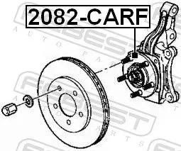 FEBEST Wheel Hub (2082-CARF)