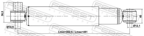 FEBEST Shock Absorber (21110-009R)