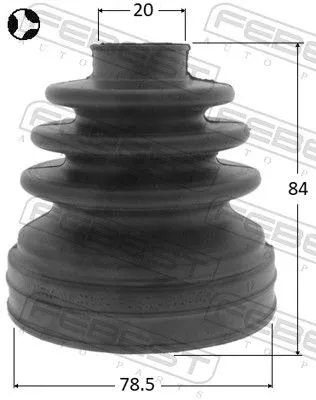 FEBEST Bellow, drive shaft (2115-TC7T)