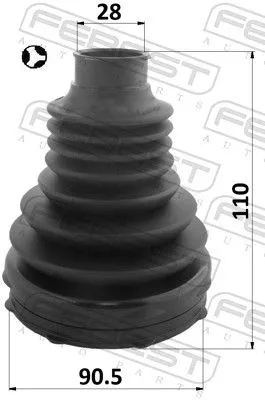 FEBEST Bellow, drive shaft (2115-TKE4WDT)