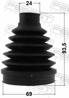 FEBEST Bellow Kit, drive shaft (2115P-KUGR)