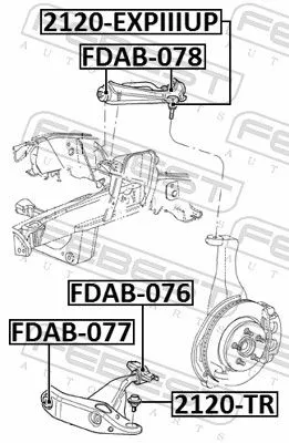 FEBEST Ball Joint (2120-EXPIIIUP)