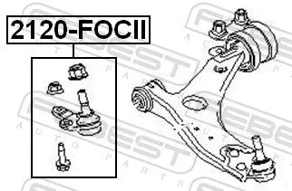FEBEST Ball Joint (2120-FOCII)