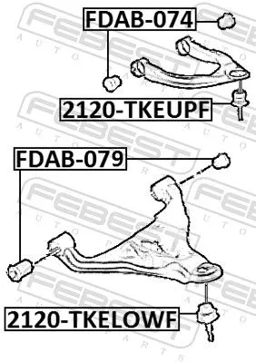 FEBEST Ball Joint (2120-TKEUPF)