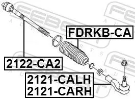FEBEST Tie Rod End (2121-CARH)