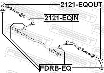 FEBEST Tie Rod End (2121-EQOUT)