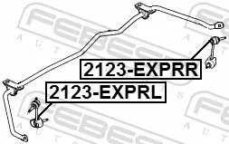 FEBEST Link/Coupling Rod, stabiliser bar (2123-EXPRL)