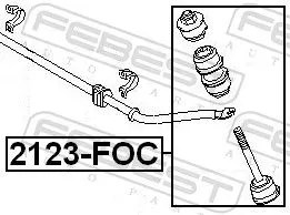 FEBEST Link/Coupling Rod, stabiliser bar (2123-FOC)